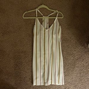 RVCA White, Red & Pink, and Gold Dress (M)